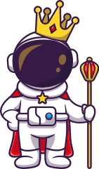 King astronaut vector